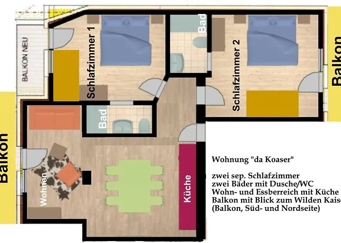 Apartmán Kaiserapart Zentrum Ellmau